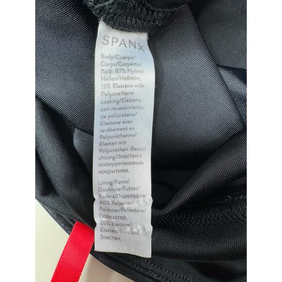 Spanx SPANXshape Faux Leather Leggings Women's L Black Pull On Rock Goth Glam - Picture 10 of 12